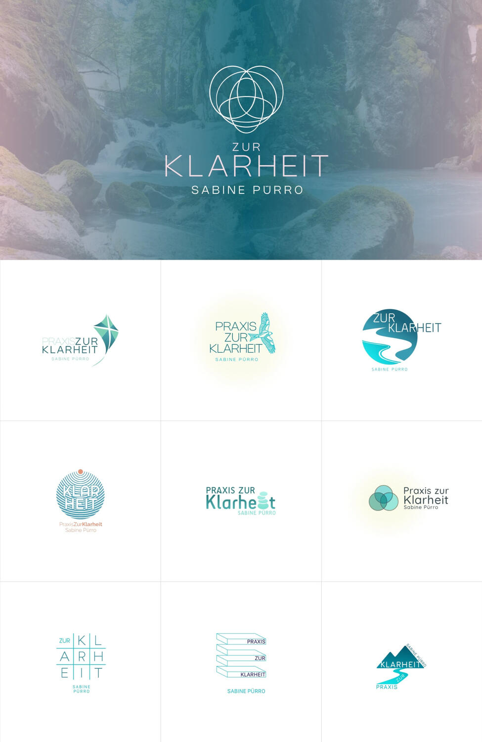 Praxis ZurKlarheit Sabine Pürro – Logo/Branding, Webseite, Print ZurKlarheit.ch